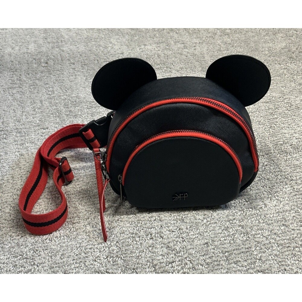 Freshly Picked x Disney Baby Mickey Mouse Convertible Mini Bag Black Belt